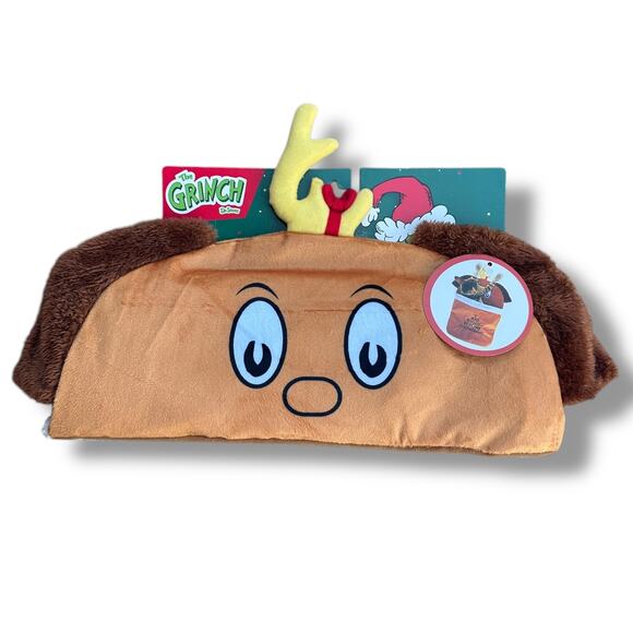 The Grinch Max Cat Tunnel Hiding Toy‎ Brown Crinkle Thrash Plush Pocket New - Picture 2 of 4